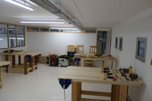 L'espace établis pour les cours et stages